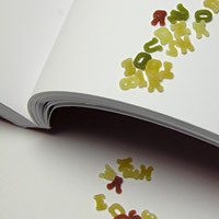 Letters on a book